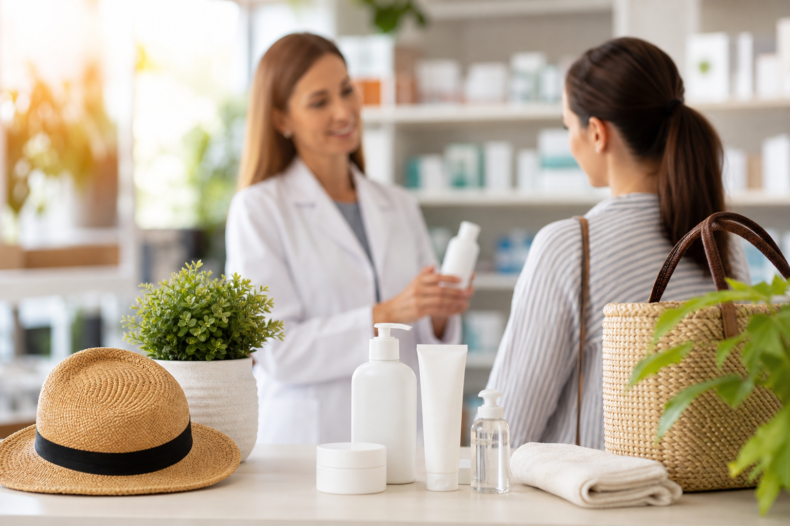 Imagen profesional relacionada con guía práctica desde tu farmacia: cómo prevenir y cuidar los brotes de eczema (dermatitis atópica) en verano