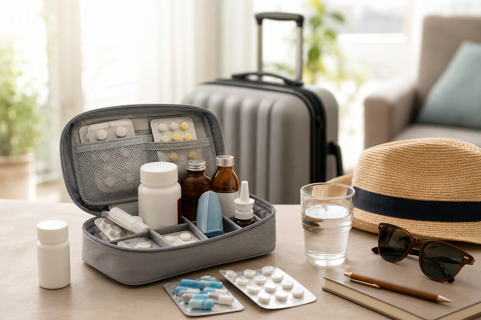 Imagen profesional relacionada con cómo viajar con tus medicamentos este verano: guía práctica desde tu farmacéutico