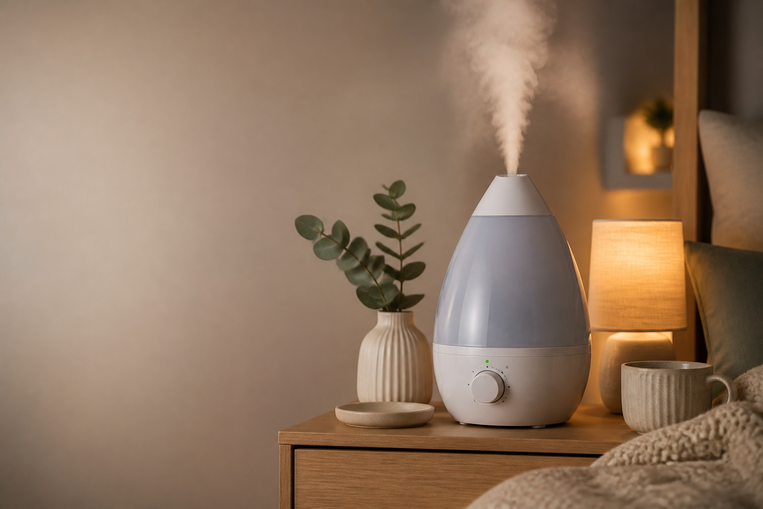 Imagen profesional relacionada con guía práctica desde tu farmacia: cómo elegir, usar y mantener un humidificador en casa para aliviar la sequedad y mejorar el sueño este otoño para el blog de farmaciatilos.com