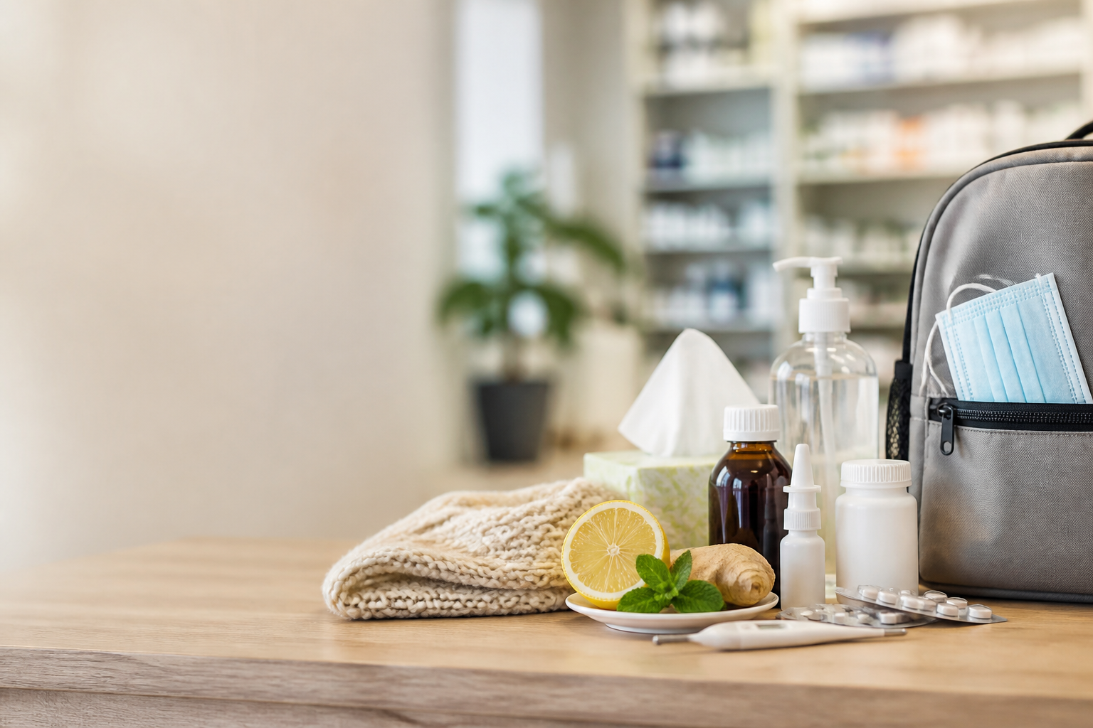 Imagen profesional relacionada con guía práctica desde tu farmacia: cómo prevenir y manejar resfriados y virus respiratorios en la vuelta al cole (septiembre) para el blog de farmaciatilos.com